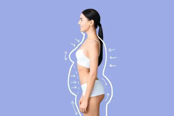 image of woman experiencing fat reduction treatment Basildon