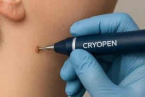 Person receiving skin tag removal Basildon